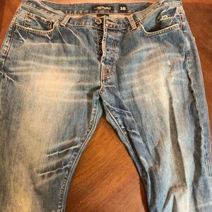 Ed Hardy Men's Jeans Embroidered 38X34Skull Eagle